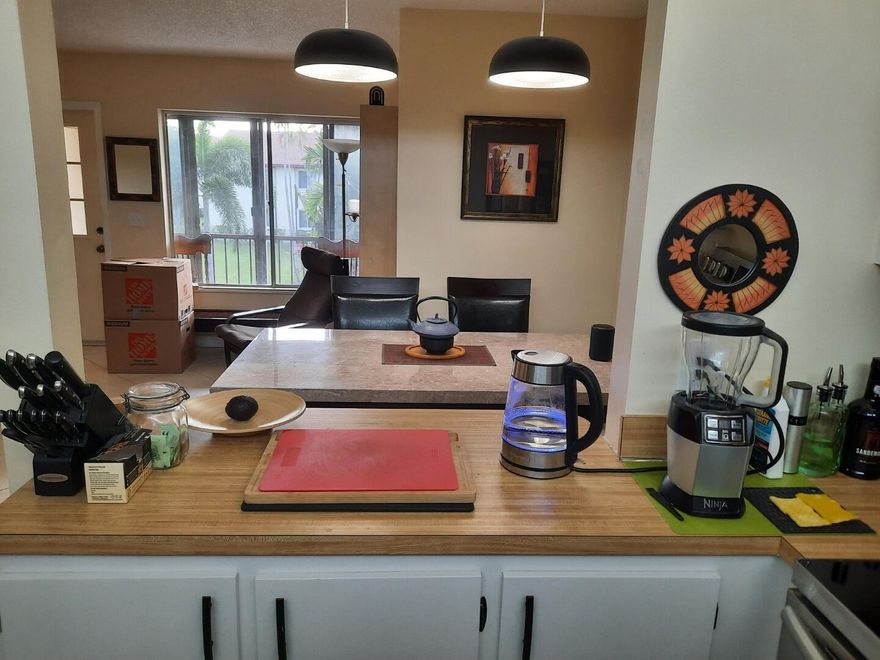 Welcome to your peaceful oasis in a well maintained 55+community.This bright 2-bedroom,1-bath second-floor condo is turn key home.!  Tile flooring throughout, waking closets, big French door refrigerator, brand new washer and dryer, glass-top stove, and built in microwave. Community amenities include pool, clubhouse, cable, bocce, shuffleboard and a scenic walking path around a lake and fountain. Sunset views from living room and foyer. The Assoc. fee covers the roof, grounds maintenance,  exterior walls, clubhouse and  heated pool. Location makes car-free living easy, buses, ride shares, and a nearby train station. Palm Beaches, intracoastal waterway and Worth Avenue world-class shopping and dining are all a short drive away, And Aldi, Target, Walmart within minutes. A must see.
