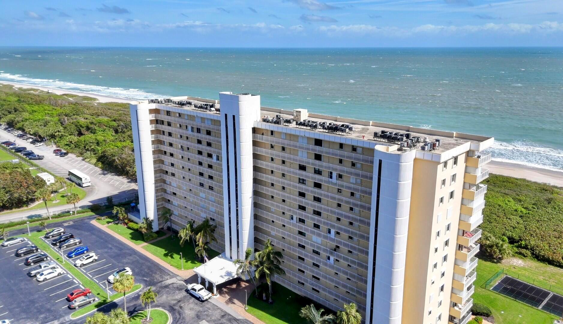 The Best Deal you can get with a million dollar unobstructed ocean view from your condo! Priced below rental market! Fully furnished and turnkey, just bring your suitcase and enjoy sunrises every morning from the comfort of your living room, dining room or main bedroom! Sit on your personal balcony facing the ocean directly or take a deeded path to a private beach. The area offers multiple outdoor activities, community pool, tennis courts, clubhouse, cooking area, oceanfront restaurants, Navy Seal Museum , state park with kayaking, Downtown Fort Pierce, fishing, marinas. Enjoy a true Florida lifestyle living in this updated condo unit in non age restricted active friendly community. Seasonal rent available at much higher price, 3 months minimum.