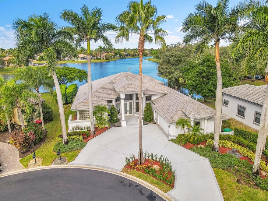 Welcome to your Parkland oasis! This 5BR, 3.5BA lakefront pool home sits on a quiet cul-de-sac in gated Meadow Run. With nearly 3,000 sq ft, the bright open layout offers a family room w/ wet bar, gas kitchen w/ pantry & breakfast bar. The primary suite includes dual walk-ins, jacuzzi tub & shower. Jack-and-Jill suite, private en-suite, plus a 5th BR ideal as office or guest space. Outdoors: heated pool, covered patio w/ auto shades, fenced yard & tranquil lake views. Impact windows, cabana bath & 2-car garage add convenience. Perfect for relocating executives or families seeking A-rated schools, parks & dining. Available for January occupancy.