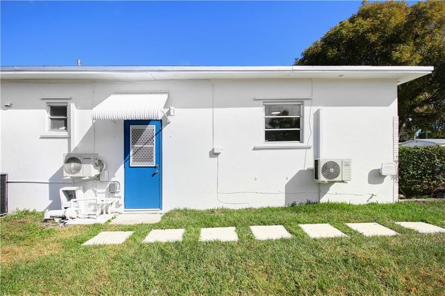 Beautiful 1/1 (studio) fully remodeled unit attached as part of a triplex . Very close to the beach, restaurants, shops, and the hard rock hotel. Washer and dryer to be installed inside the unit. WATER & ELECTRIC WILL be included in the rent. Better act fast before she gone. On Lockbox/showing time. Must send credit report/background check and proof of funds(bank statements/paychecks) with offer. Beachside Montessori village magnet school