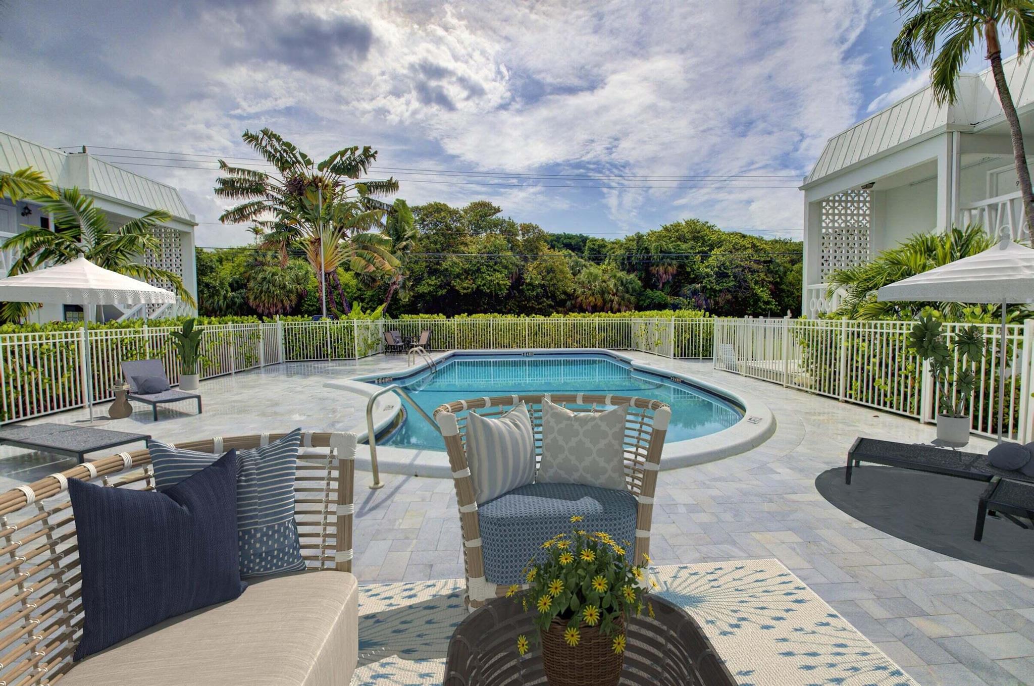 Welcome to your dream coastal retreat in the charming town of Ocean Ridge, Florida! This delightful 1 bedroom, 1 bathroom apartment is perfectly situated across the street from the pristine beaches of Ocean Ridge, offering you unparalleled convenience and breathtaking ocean views. As you step into this cozy abode, you'll be greeted by an inviting living space that exudes warmth and relaxation. The open layout seamlessly combines the living and dining areas, creating a fluid space that is perfect for entertaining friends or simply unwinding after a long day. Natural light fills the room through large windows, illuminating the interior with a bright and airy ambiance. In addition to the incredible location, this apartment complex boasts a fantastic community pool. Unfurnished rental.