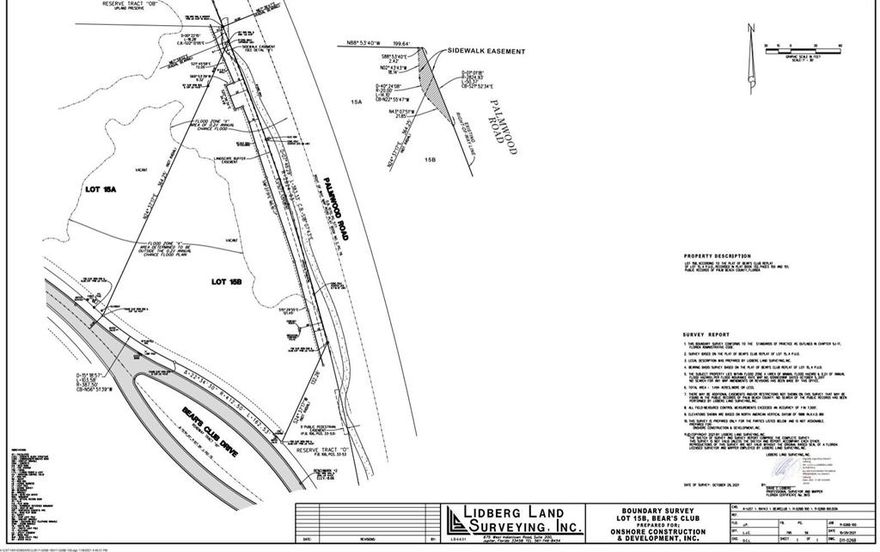 Lot 15B, The Bears Club building opportunity! Measuring just under 1.5 acres this expansive, oversized property  is one of the last 2 available homesites located inside the walls of the most exclusive gated community in Palm Beach County. Situated on 369 acres the Bears Club boasts extremely low density with only 61 custom estate homes. The Jack Nicklaus signature golf course is unparalleled, but membership is not mandatory to live in the community. Centrally located close to beaches, airports, shopping, restaurants, marina's and all the spectacular amenities that define the amazing Jupiter, Florida Lifestyle. Please call for additional details.