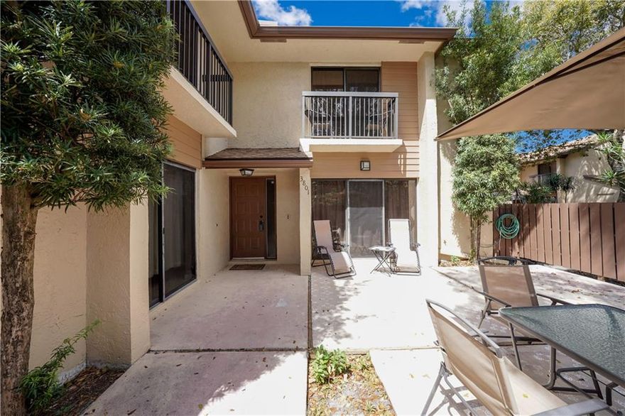 Preferred lender can do 5% or 10% Down Payment. Beautiful 2/2.5, two story Townhouse in the exclusive community of Karanda. Excellent for first time home buyers or investors. Can be rented right away. Stainless steel appliances, upgraded bathrooms, two master suites with beautiful views from their private balconies. This community is part of the Township of Coconut Creek. A wonderful family friendly community with many amenities such as a gymnasium, aquatic center (large pool, kiddie pool, 2 saunas and a jacuzzi) free movies twice a month, a state of the art theater, ballrooms available to rent, racquetball, basketball, bocce, shuffleboard, children playground, clubhouse, boardwalk, etc. Only 6 miles from the beach and centrally located to the Turnpike, I-95, Sawgrass Mall and parks.