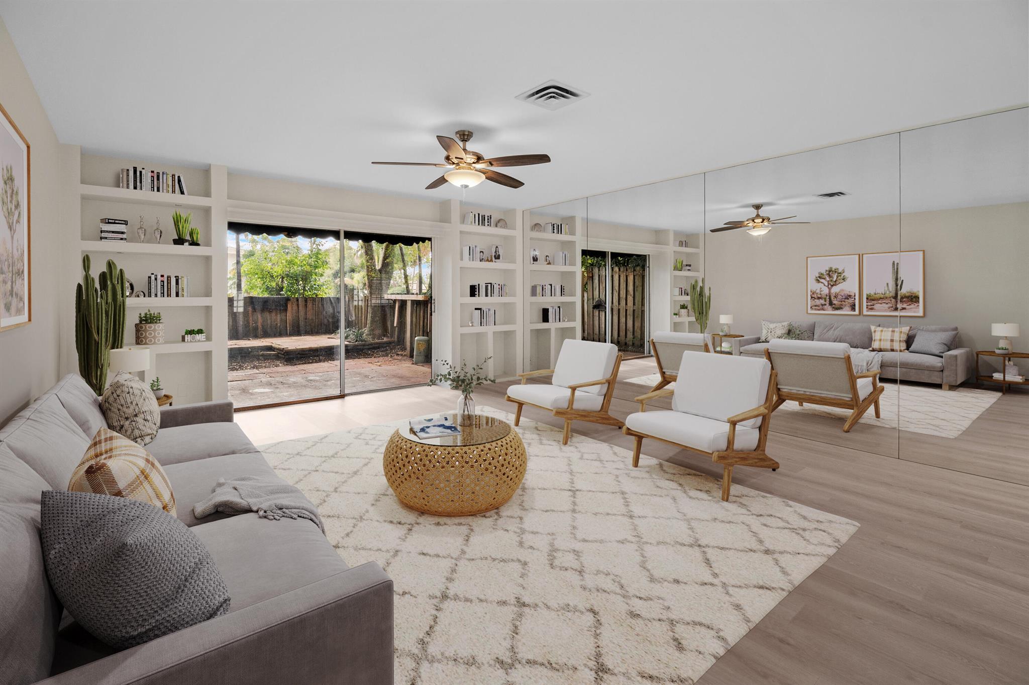 LOCATION. LOCATION. 5 MINUTES FROM THE BEACH. This 2 Bed/2-1/2 Bath, >1055sft TOWNHOME is EAST OF FEDERAL in the Prominent SANTA BARBARA settled among MILLION DOLLAR TOWNHOMES AND MULTI MILLION DOLLAR HOMES. This unit has been fully RENOVATED!! NO PET RESTRICTIONS. 2 DEDICATED PARKING SPACES close to the entry door. OPEN KITCHEN w/SS appliances. The 20X16' Living Room has Double Sliders that open to the fenced Courtyard and ready for YOUR LIFESTYLE. Total Privacy. Upstairs are 2 ensuite bedrooms w/large closets, big windows and bathrooms w/extra storage. The washer and dryer are close by, in the hallway between the bedrooms. This townhome is a must-see. POMPANO BEACH is one of the fastest-growing cities in South Florida, known for restaurants, roof-top bars, luxurious dining, or