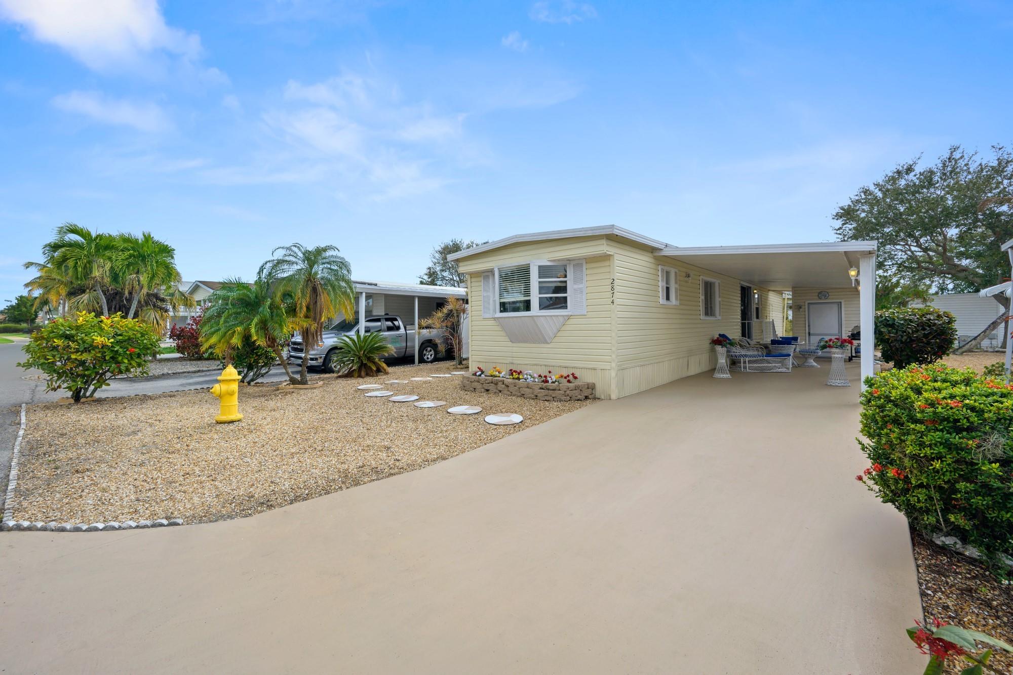 OWN THE LAND !!! Beautiful 2 bedrooms, 2 bathrooms in all ages community. Turnkey sold completely furnished!!! Extra outdoor living space. Updated bathrooms, newer AC and Water heater. Washer & dryer. Lots of closet space and an extra shed for storage. Cover parking. Very low maintenance Only $100 per month including a community clubhouse with a Heated pool, 9 Holes golf course ,Tennis court, Pickleball court ,Gym, Basketball court, and more activity. In the heart of Dania Beach, Minutes to Beaches, Shopping, restaurants, Hard rock casino. Easy to show!! Great amenities, close to I95, beaches, Ft. Lauderdale International Airport, and much more. CASH ONLY