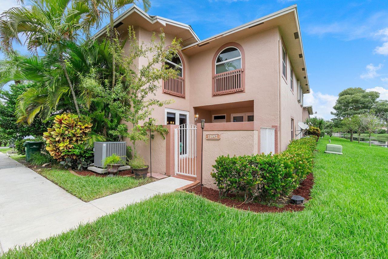 A GREAT VALUE in a GREAT LOCATION at EAGLE CREEK... This REMODELED CORNER UNIT has a CANAL VIEW and a private COURTYARD PATIO * 3-BEDROOM, 2.5-BATH TOWNHOME has an OPEN FLOOR PLAN with a LARGE LIVING AREA and MODERN GRAY paint * the WHITE REMODELED KITCHEN & BAR area BOASTS GRANITE COUNTERS and S/S APPLIANCES, with FRENCH DOORS out to the PATIO * UPDATED HALF-BATH * TILE FLOORING THROUGHOUT living area and LAMINATE WOOD upstairs * A SPACIOUS PRIMARY BEDROOM RETREAT with PLENTY of CLOSET SPACE * BATHROOMS feature GRANITE COUNTERS * IMPACT WINDOWS and A/C BOTH 5-Yrs. NEW * BRAND NEW ROOFS currently being installed * Extra STORAGE CLOSET on your PATIO * Community POOL * PETS OK, DOG-WALKING area * 2 ASSIGNED PARKING SPACES * NEAR SCHOOLS, the SPORTSPLEX, and the NEW DOWNTOWN CORAL SPRINGS!