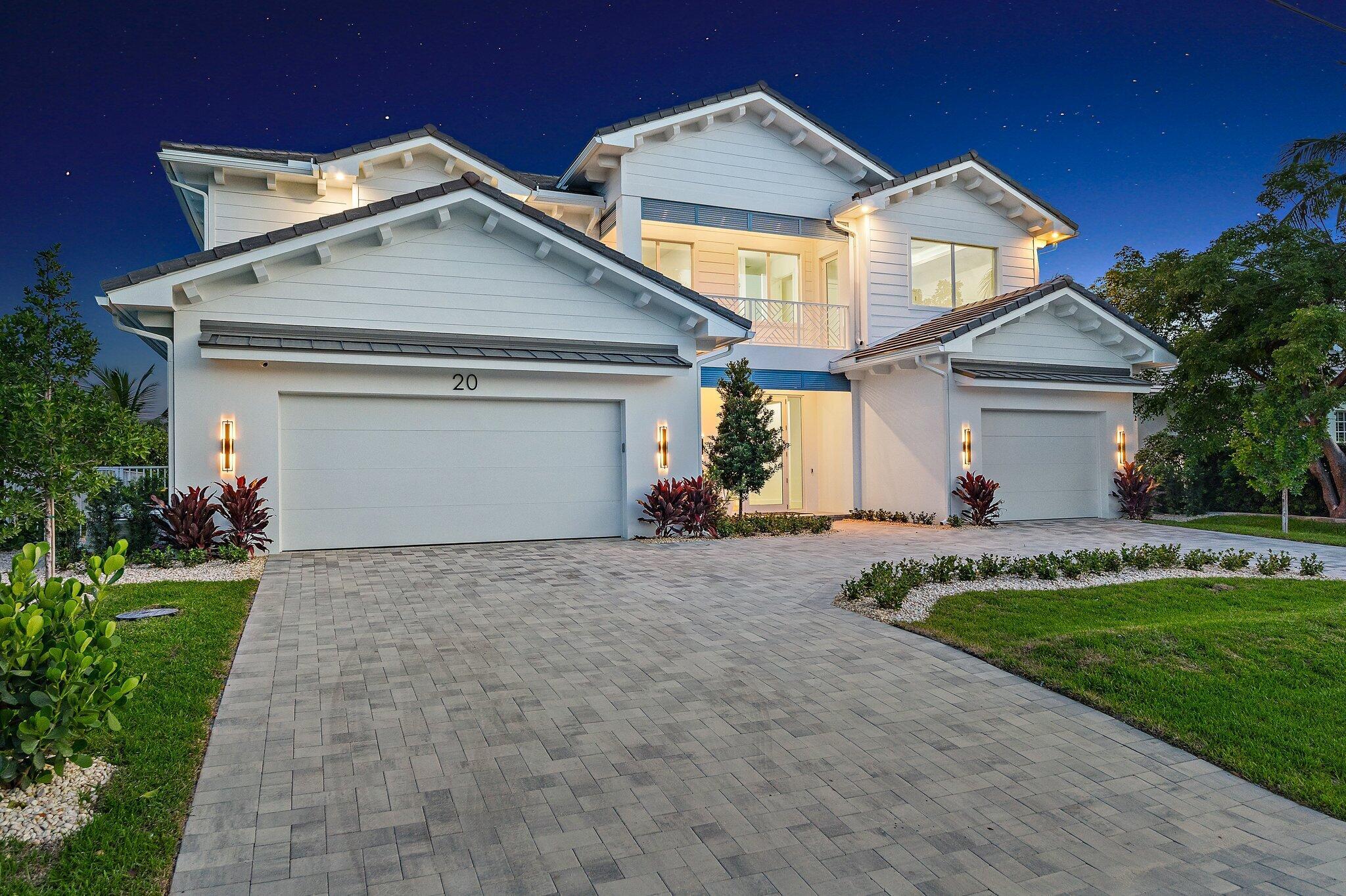 Experience luxury coastal living in this brand new, breathtaking waterfront home, thoughtfully designed to capture sweeping water views from every room. With an ideal location in Tequesta being a short boat ride to the inlet and quick golf cart ride to two golf clubs. Home is over 5,000 living sqft 4 bedroom and 5 bath with infinity edge pool brand new seawall dock and three car garage.
