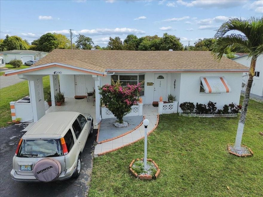 Welcome home to this bright, spacious, and beautifully maintained 3/2 corner property in Lauderdale Lakes complete with a bonus office room! This charming residence offers a new roof, an upgraded kitchen with quality appliances, a new tankless water heater, central A/C and numerous thoughtful updates throughout.Enjoy the best of South Florida living in the peaceful, well-kept community of Oakland Estates. This 55+ community also welcomes residents 18 and older, as long as one occupant is 55+. With low HOA fees, it’s an ideal place to call home.