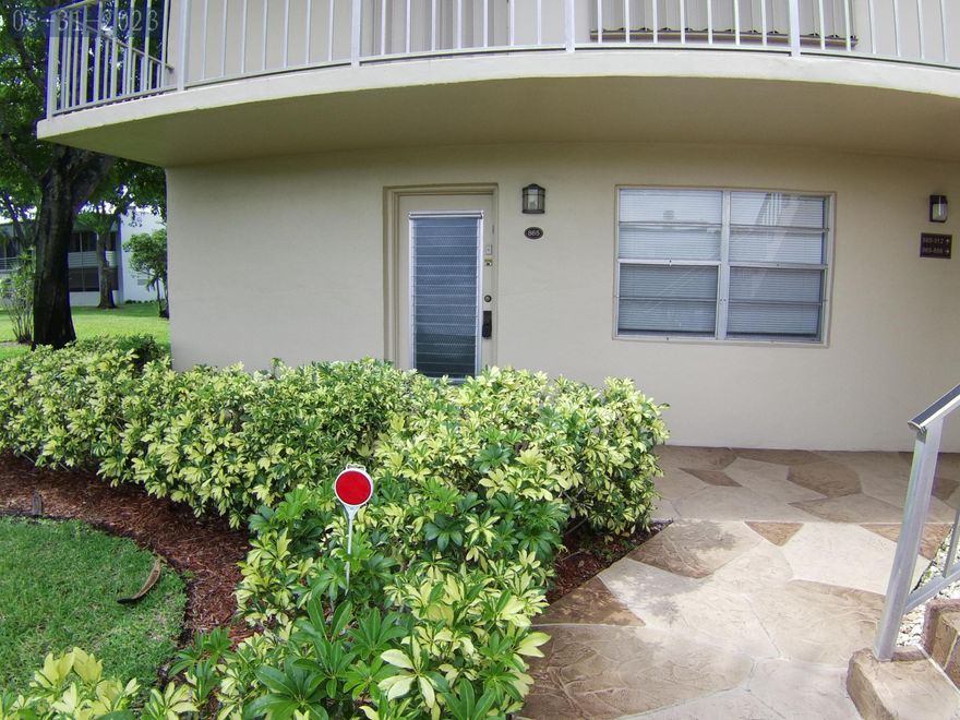 55+ Senior Community. Two-bedrooms corner condo. True ground floor at the end of Flanders S, so you will have  a great privacy. FloorTiled throughout. Updated kitchen. 2 full bathrooms. Enclosed lanai with a unique beautiful and amazing garden view around of the apartment, beautiful trees that provide a fresh air in summer, Shutter protection in Lanai. apartment in quite and peaceful area, assigned parking from steps of front door.  Brand new, range & refrigerator.  Mandatory min 700 score credit for each applicant. Reasonable offer will be accepted. 6 miles from the beach and the historic district of Delray Beach. Delray Market Place are within 2.5 miles of Kings Point. The community has clubhouses. It also has entertainment, parties, bus service, golf courses, pickleball, tennis.