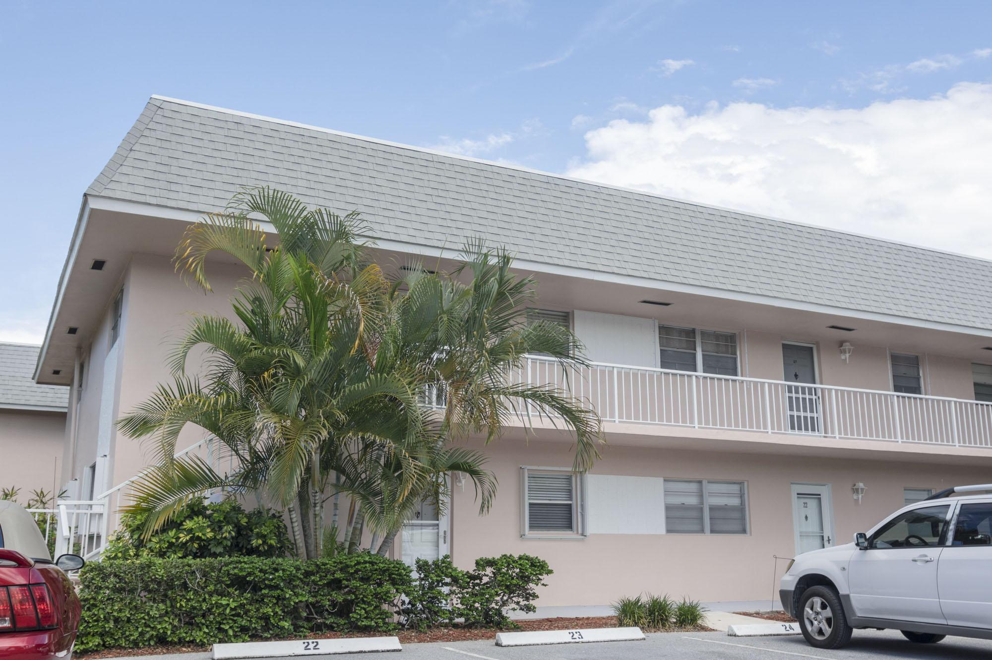 Terrific 55+ living! Extra bright end unit in popular Little Club with 9-hole golf, shuffleboard, courts and spa-like pool included with HOA. Great opportunity to make this 2/2 condo your own. Owners updated SS Appliances and AC/Wtr Htr - all 2019. Strong CBS construction, 2 full baths and screened porch for outdoor enjoyment plus this furnished 2nd floor end unit has no one above you. Little Club is a friendly and safe community tucked in the northwest corner of Jupiter/Tequesta - away from traffic noise - and just minutes to beautiful beach parks, restaurants and the upscale Gardens Mall. Life is good in the beautiful northern Palm Beaches! Easy access to I-95 for quick trips to Palm Beach Int'l Airport, Outlets Mall, Museums, Colleges, Theatres and Kravis Center for Performing Arts.