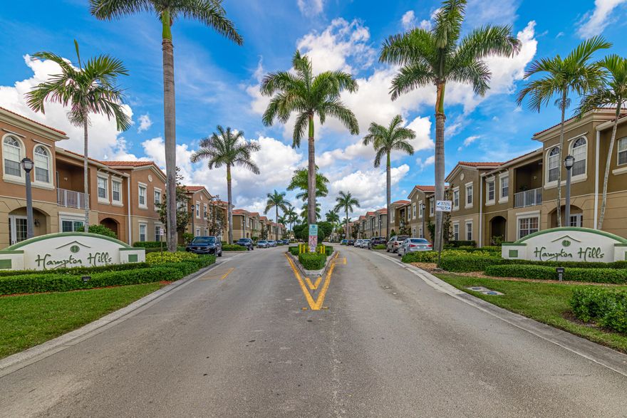 Welcome to this beautiful townhouse in the gated community of Hampton Hills! This spacious 3-bedroom, 2.5-bath home features a 1-car garage and bright, functional layout perfect for comfortable living. The updated kitchen offers granite countertops, an eat-in area, and new appliances (2025). Tile flooring throughout the main living areas with carpet upstairs. The primary bathroom has been tastefully updated. Additional upgrades include a newer A/C (2024), new water heater (2025), and generator power cord. Enjoy relaxing on the screened, tiled patio. Hampton Hills offers resort-style amenities including a lakefront clubhouse, pool, and fitness center. HOA covers water, internet, cable, security, roof, lawn service, and pest control. Conveniently located near major highways, shopping, dining