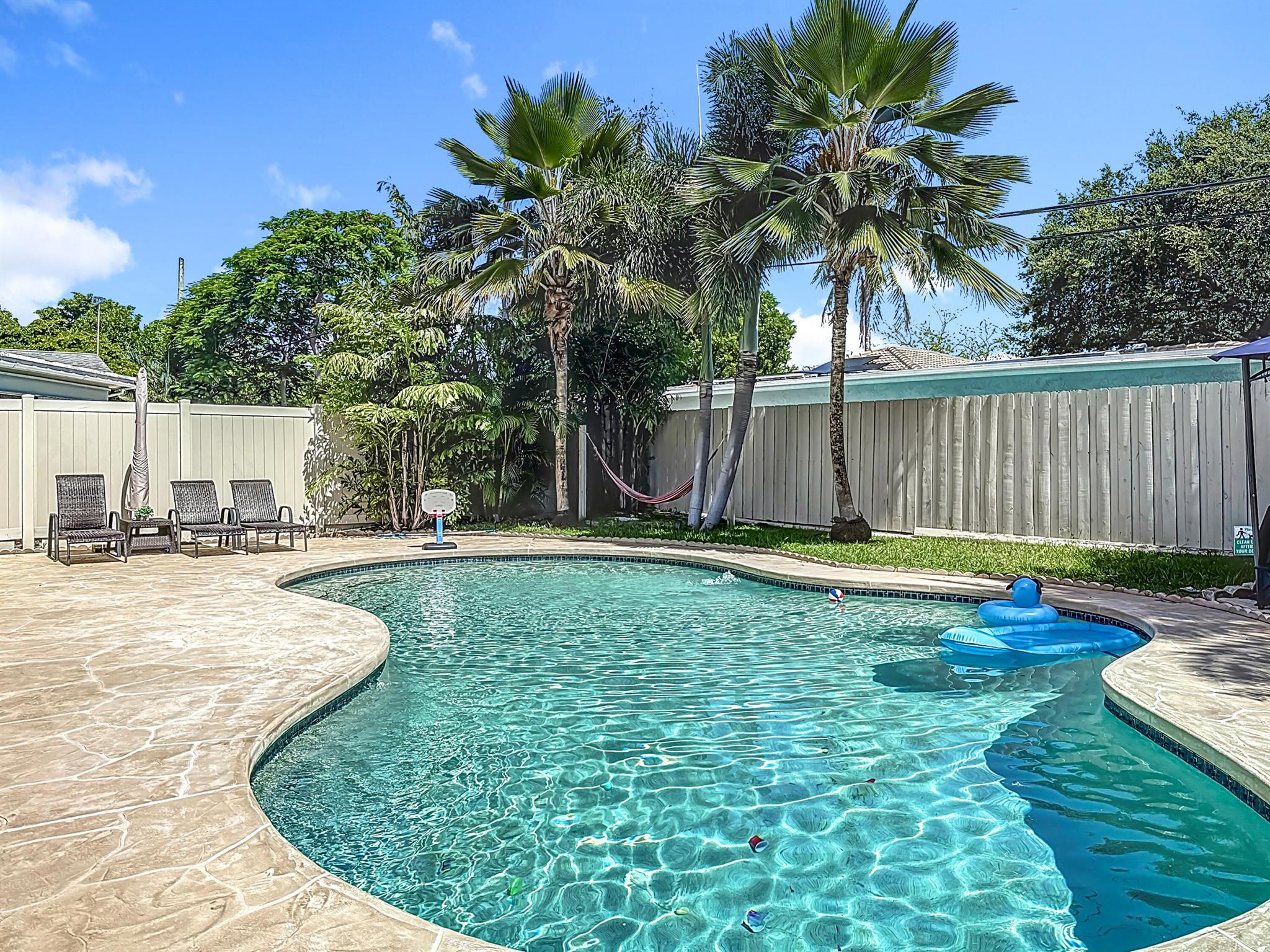 Beautifully Updated Home with Prime Location-Great for AirbnbThis 4-bedroom, 4-bath home offers modern upgrades and exceptional outdoor living. Features include a private pool, outdoor kitchen, and a driveway that fits up to 10 vehicles with space for a boat or RV. The property has been fully updated in 2022 by a licensed General Contractor, with a new roof, fence, kitchen, bathrooms, electrical, plumbing, and more. Originally built in 1954, this home blends classic charm with contemporary comfort--ready for you to move in and enjoy!