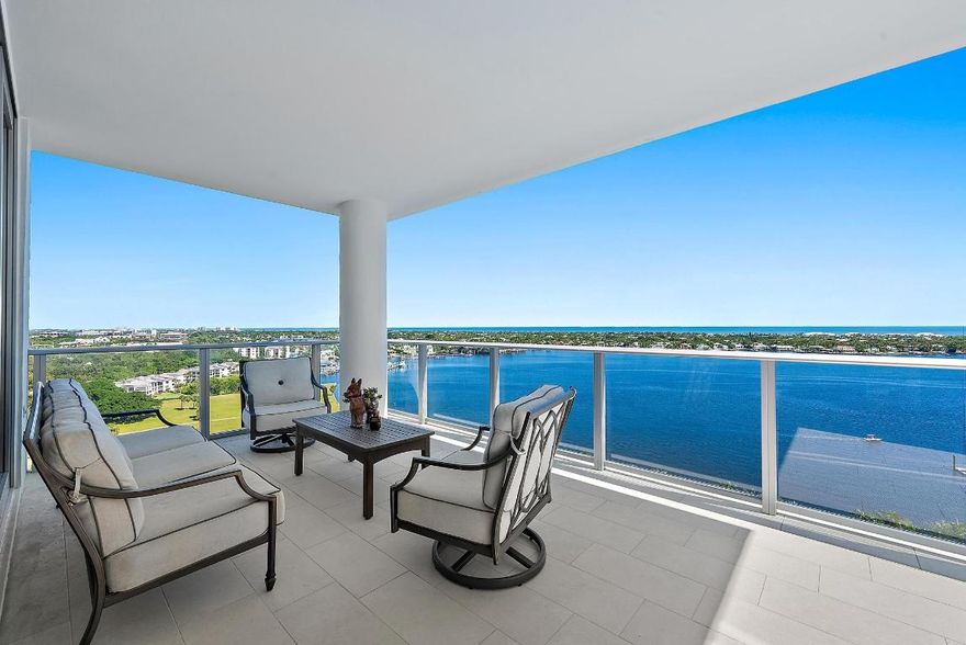 Experience ultimate coastal luxury in this modern 3 bedroom with an office or den, 4-bath residence at The Water Club - where private elevator access delivers you directly into a luminous, beautifully appointed condo. Floor-to-ceiling glass frames sweeping 16th-floor vistas of the Atlantic Ocean and Intracoastal Waterway, while sleek contemporary finishes, two balconies and expansive living spaces create effortless sophistication. Water Club North Palm Beach offers carefree, resort-style living on nine waterfront acres with a club room, two pools, fitness center, day dock, pickle ball courts, a garage with two assigned parking spots, storage unit — plus close proximity to world-class shopping, dining and golf. A rare 3-pet limit completes this unparalleled waterfront lifestyle.