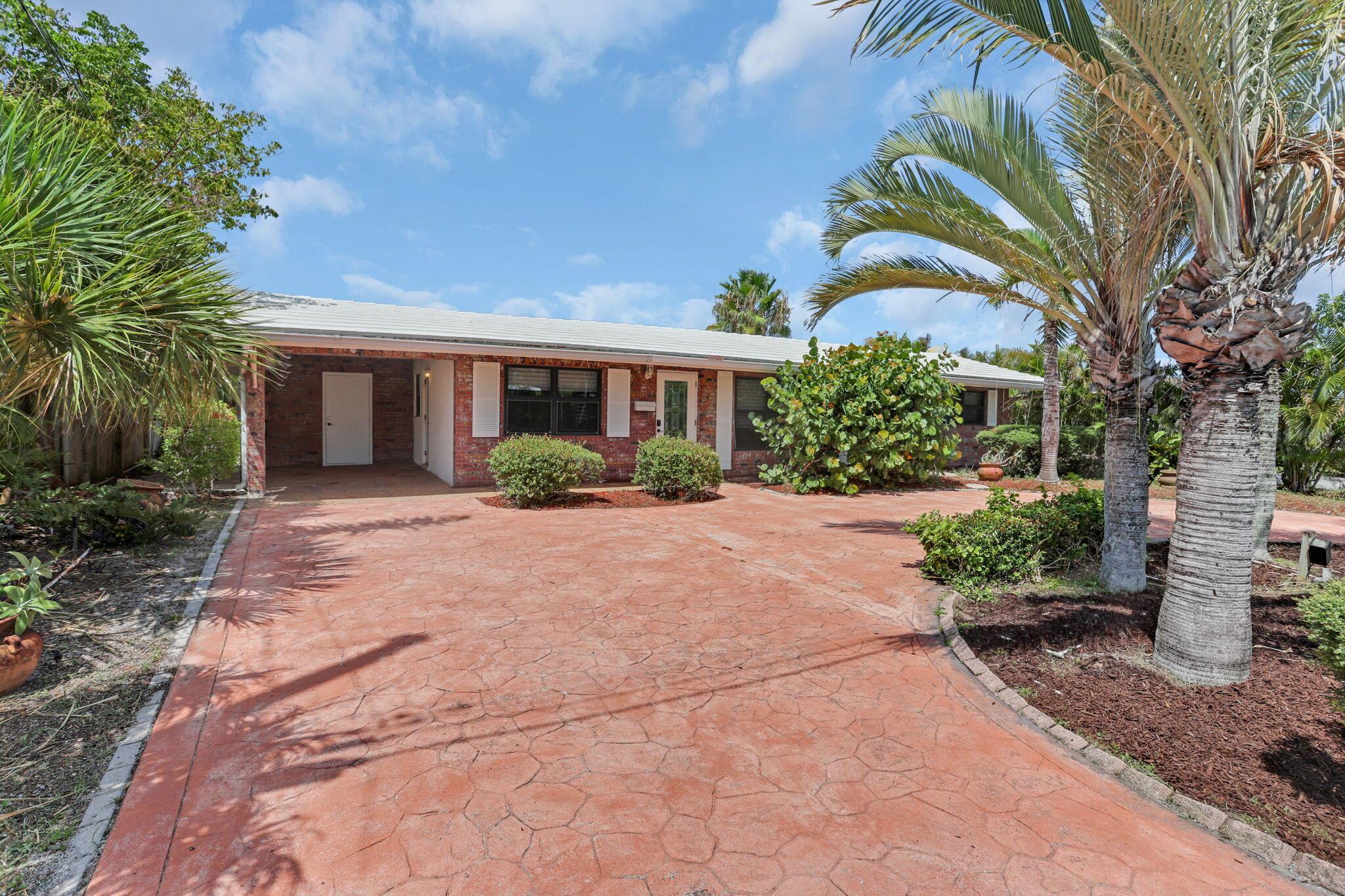 Located on a quiet cul-de-sac street, this 4 bedroom, 2 bathroom pool home features 75 feet of waterfront in a deep canal, 3 fixed bridges to the Ocean. Split bedroom layout with Impact glass and a large screened patio. Just minutes to Fort Lauderdale Beach and Lauderdale-by-the-Sea as well as downtown, shopping, dining, and major highways. This home combines convenience with a private residential setting.