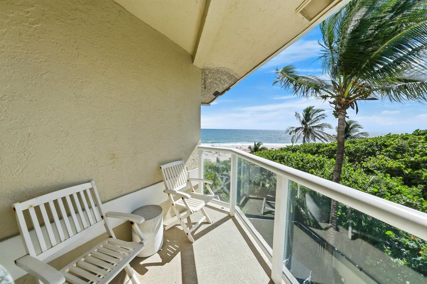 Ocean Ridge, Gulfstream Oceanfront Rental.  Escape to coastal luxury in the rare seaside townhome, part of intimate three residence enclave tucked in amongst tropical palms.  This beautiful furnished retreat spans 3 levels, 3 Bedrooms 3 bathrooms.  Featuring ocean views and air living spaces.  A 42 x 12 pool is just steps away.  Gated private walk way leads directly to sand.   Seasonal pricing at $16000 per month.  Call listing agent for details and showing.