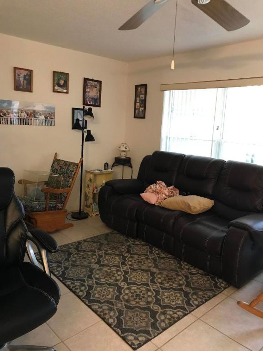 BEAUTIFUL WATER VIEW!  CERAMIC TILE FLOORING LARGE KITCHEN ROOM TO ENTERTAIN, WELL TAKEN CARE OF IF YOU NEED A FEW MONTHS UNTIL RETIREMENT TENANT IS THERE UNTIL AUGUST, 2021.  NEAR THE LAUNDRY AND MAIL BOXES.  CUL DE SAC