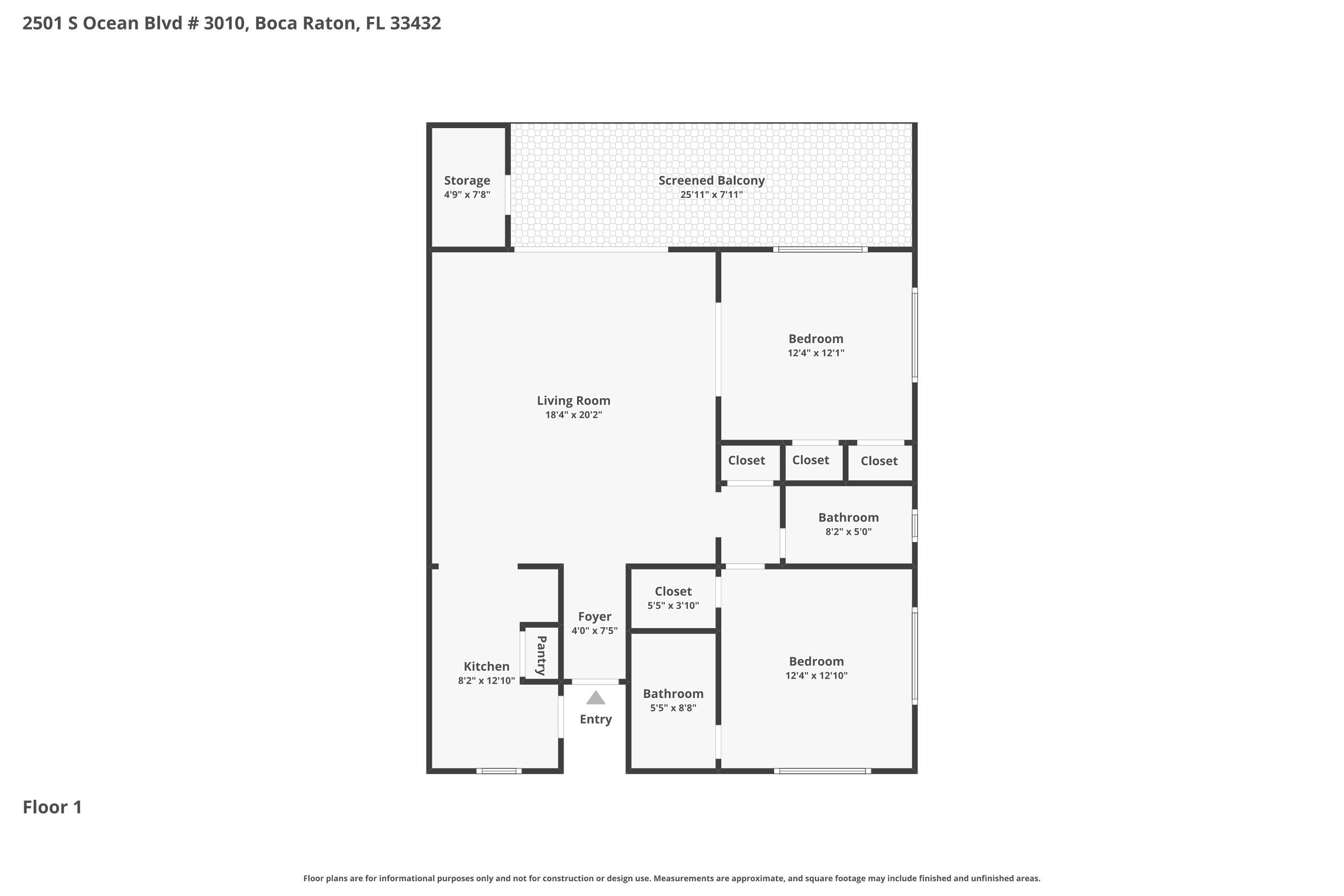 BOCA CAPRI CONDO APTS SLY 218 FT OF ELY - Residential