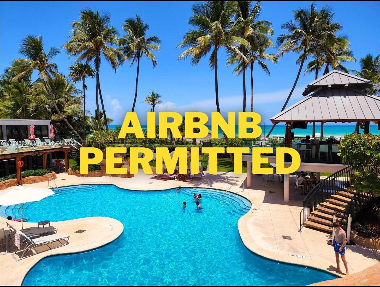 AIRBNB PERMITTED - AMAZING INVESTMENT OPPORTUNITY IN MIAMI BEACH!TURNKEY - MOVE RIGHT IN OR START RENTING IMMEDIATELY. FULLY UPDATED 2 bedroom, 2 bathroom condo for sale - EVERYTHING IS BRAND NEW. SOLD FULLY FURNISHED. - Brand New A/c. Updated electrical. Modern finishes throughout. Direct BEACH ASSESS and resort style amenities. This is TRULY a rare opportunity for investors looking for high income potential in MIAMI BEACH.