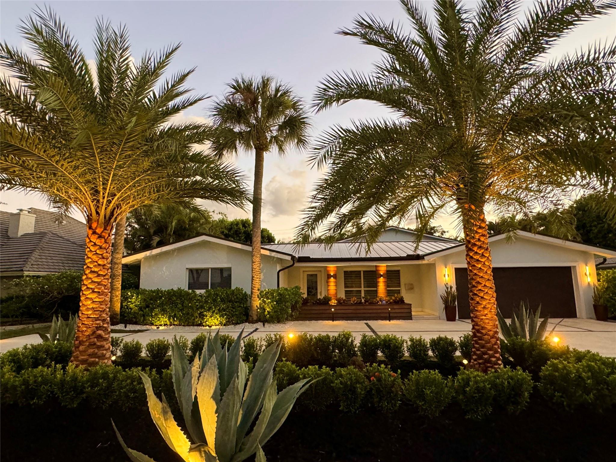 Sophisticated charm meets modern comfort on one of Coral Ridge’s most desirable streets. This 3-bed, 2.5-bath pool home features built-ins and a sleek eat-in kitchen with quartz peninsula and stainless appliances. Entertain with a family room, formal dining, or work away in your home office. The primary suite offers custom lighting and ample storage. Outdoors, enjoy a private resort-style oasis with Diamond Brite pool and pergola—fully renovated in 2022. Additional highlights include a renovated two-car garage, new metal roof, Rain Bird sprinklers, and EV charger.
