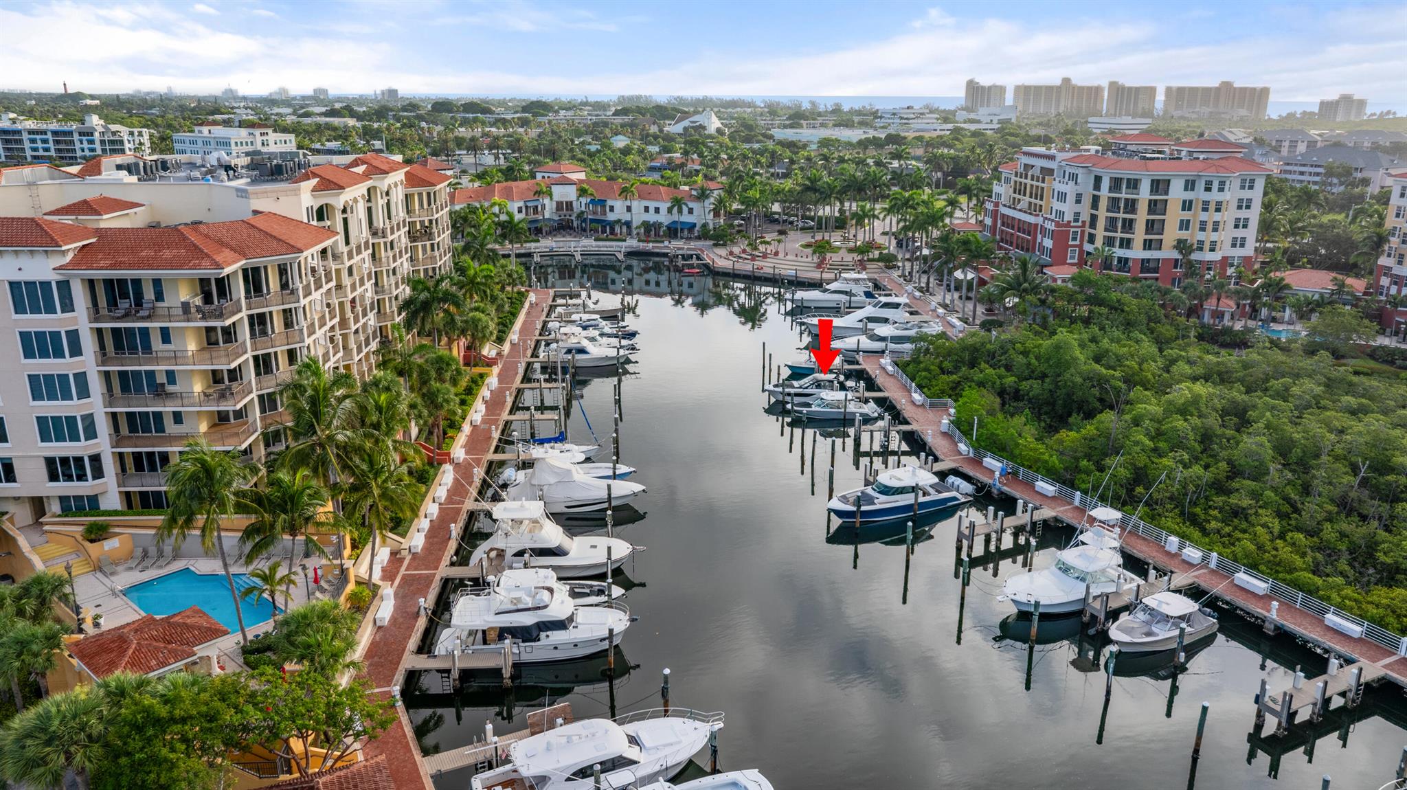 Don't miss this chance to secure Slip 53 at Jupiter Yacht Club Marina in the heart of Jupiter. This 39-foot slip accommodates up to a 44-foot boat with water and electricity available. Located on the south side, it's fully protected from boat wakes and set in a true hurricane hole for excellent safety and potential insurance benefits. Conveniently located near the marina's public restroom. No live-aboard allowed, preserving a quiet environment. Professional dock master and on-site security 7 days a week. Just one mile to the Jupiter Inlet with no fixed bridges, and close to top dining and shopping.