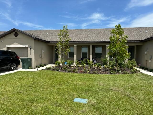 Move-In Ready 2BD/2BA Townhome with Serene Lake Views! Step into this beautifully maintained 2-bedroom, 2-bathroom townhome offering a bright open-concept layout and stunning lake views. This newer construction home features modern finishes throughout, including a spacious kitchen with sleek countertops, stainless steel appliances, and a large island perfect for entertaining. The open floor plan seamlessly connects the living and dining area. The split-bedroom design offers privacy, with a generous primary suite complete with a walk-in closet and en-suite bath. Enjoy peace of mind with newer systems and low-maintenance living in a beautifully landscaped community. Don't miss the chance to live this lakeside gem--move-in ready and waiting for you to call it home
