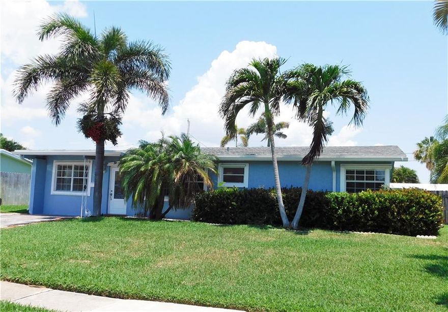 Welcome to The Cove, Deerfield Beach. Come see this desirable 3 bedroom 3 bathroom pool home. Freshly painted inside, reroofed in 2018, HVAC replaced in 2016 and the electrical main panel was just upgraded and replaced with permit a few days ago. The Florida rooms are enclosed, creating a primary suite and additional living area. All three bathrooms have been renovated, including one that was just completed. Make this house a home with your personal touch in this most sought after location. Close to restaurants, shopping, parks and the beach!