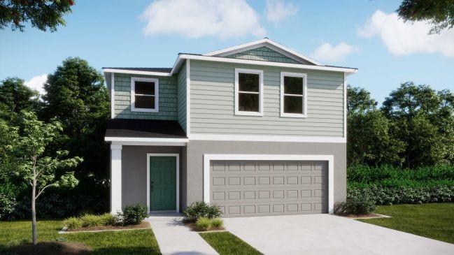 Under Construction. Style, Function, and Flexibility Meet in This Stunning Carrington Home in Central Park – Port St. Lucie’s Newest Lifestyle Community.
This exceptional two-story residence offers dual primary suites, one on each level—perfect for multi-generational living or hosting long-term guests. Each suite features a private ensuite bath with modern tile shower enclosures, offering comfort and privacy.
The thoughtfully designed layout centers around an open-concept kitchen with quartz countertops, tile backsplash, and a full line of stainless steel appliances, including an ENERGY STAR® French door refrigerator. Just off the kitchen, a bright breakfast nook and spacious great room with additional flush mount LED lighting offer seamless flow for everyday living and entertaining.