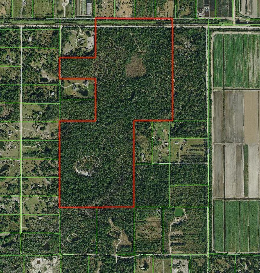 110 acres in Loxahatchee. Just West of West Lake. Rare opportunity of 110 acres in great Location