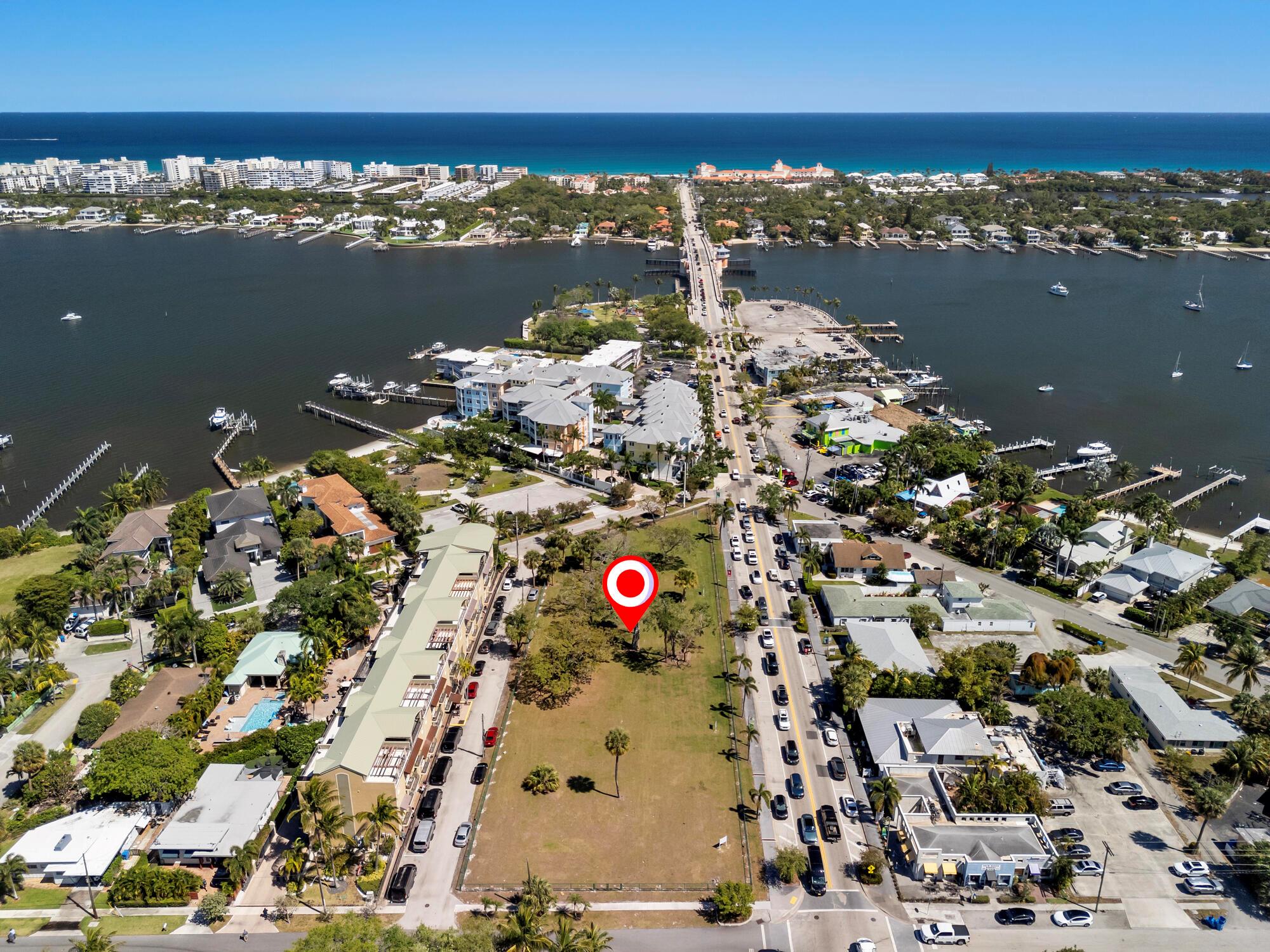 RARE OPPORTUNITY FOR INVESTORS & DEVELOPERS: 4 property package; 201, 211, 225, 235 E Ocean Ave totally cleared and grassed ready for its new owners. These are 4 combined parcels physically and are ready for sale. Located steps away from the intercostal and directly across the bridge from the beach. Located next to the famous Old Key Lime House. This would be an incredible parcel for a boutique hotel, or strip of retail stores, condos, or rentals. Total acres: 1.2607