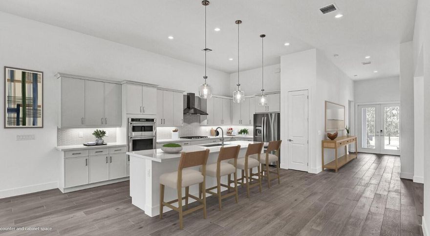 Live the luxury lifestyle in the prestigious gated community of Tesoro Club. This stunning Goron plan offers 3 bedrooms and 2.5 baths, and 2 car garage. Enjoy soaring tray ceilings, impact-rated windows and doors, and an open, light-filled floor plan that blends elegance and comfort. The gourmet kitchen features a 5-burner gas cooktop, stainless steel appliances, and quartz countertops, while luxury vinyl plank flooring flows seamlessly through the main living areas and spacious primary suite. Step outside to a covered lanai and private backyard--perfect for relaxing or entertaining.    HOME IS STILL UNDER CONSTRUCTION WILL NOT BE READY UNTIL SUMMER 2026