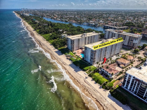 Tiny photo for 1149 HILLSBORO MILE #307, Hillsboro Beach, FL 33062 (MLS # B26079433)