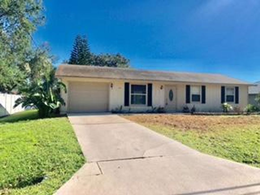 Charming 3 bedroom, 2 bath, & 1 car garage home located in quiet neighborhood. Kitchen has granite countertops with tile backsplash & white appliances. Bathrooms nicely  remodeled. Tile floors & brand new carpet throughout house. Freshly painted inside. Glass sliders lead to covered patio, & large back yard.   Great location close to crosstown parkway, I-95, shopping, & restaurants. A must see Rental!!!