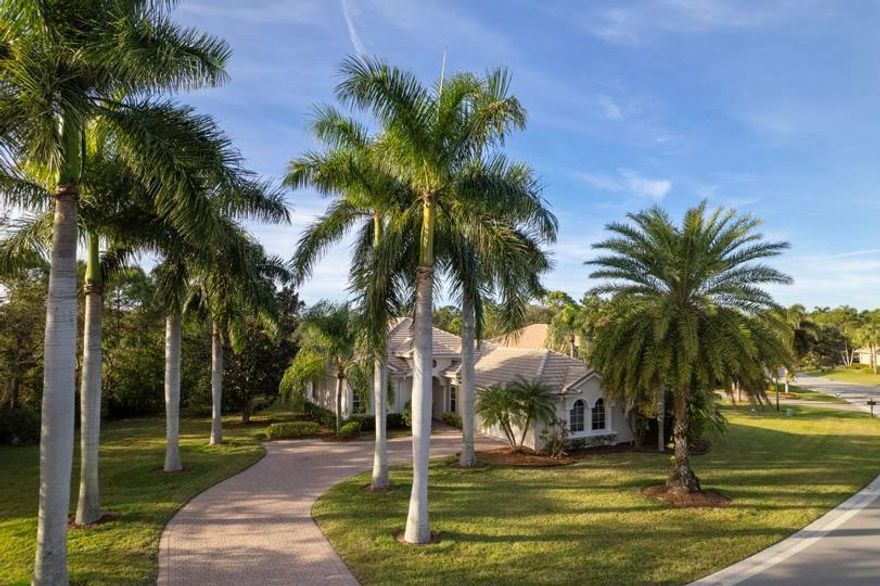 Jensen Beach Country Club Estate Property has a gorgeous entrance to the home with massive mature royal palm trees on an over half acre lot! The entire home inside and out has been just been painted. New carpet in the 2 bedrooms and new stainless steel kitchen appliances. Amenities provided by the Homeowners Association are lawn and landscaping maintenance, Lawn Irrigation, Lawn Pest Control and Fertilization, Comcast Cable and Internet, ADT Alarm System Monitoring. Jensen Beach Country Club offers a manned gated entrance, community clubhouse, 6 Har Tru tennis courts, 3 heated pools, Pay and Play Public Golf Club w/Full Bar & Restaurant. 5 Minutes to downtown Jensen Beach and 5 more minutes over the causeway bridge and you are at the Atlantic Ocean!