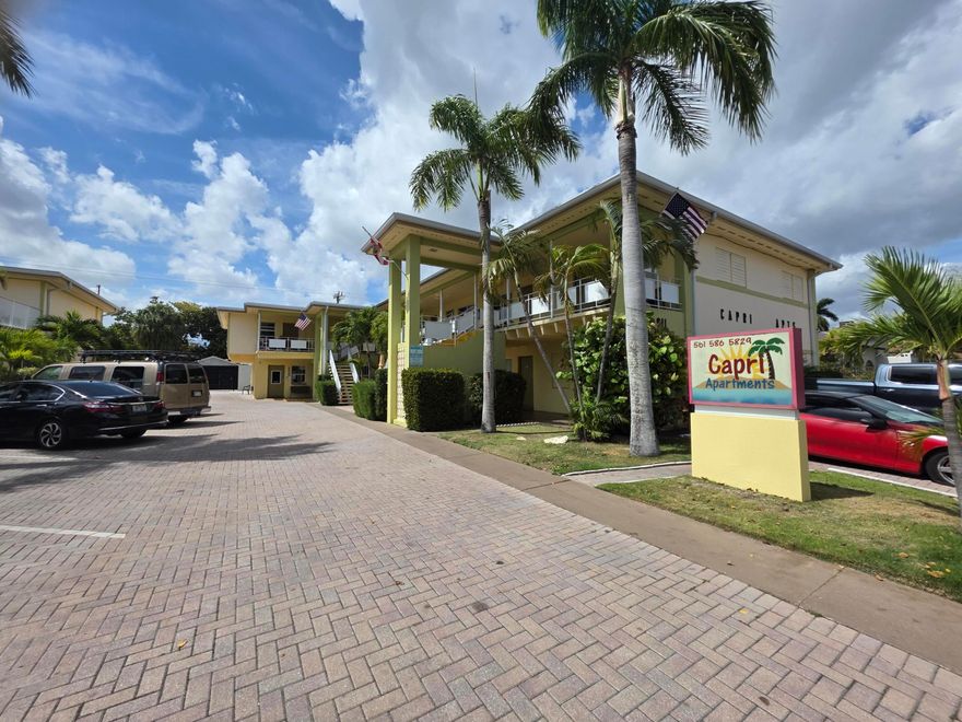 Newly renovated oversized furnished efficiency that lives larger than most studios, offering comfort and coastal charm. Features Mexican tile flooring, fresh paint, and a unique layout with a rare flex space plus vanity with tub/shower combo for added storage and functionality. Bright interiors filled with natural light create a welcoming space. Enjoy the lush tropical courtyard and pool access for relaxing South Florida living. Located just a couple blocks from Downtown Lake Worth Beach with shops, restaurants, and nightlife, and only 10 minutes to Lake Worth Beach and PBI Airport. All-inclusive rent includes cable, internet, water, and electric. 3-month minimum.