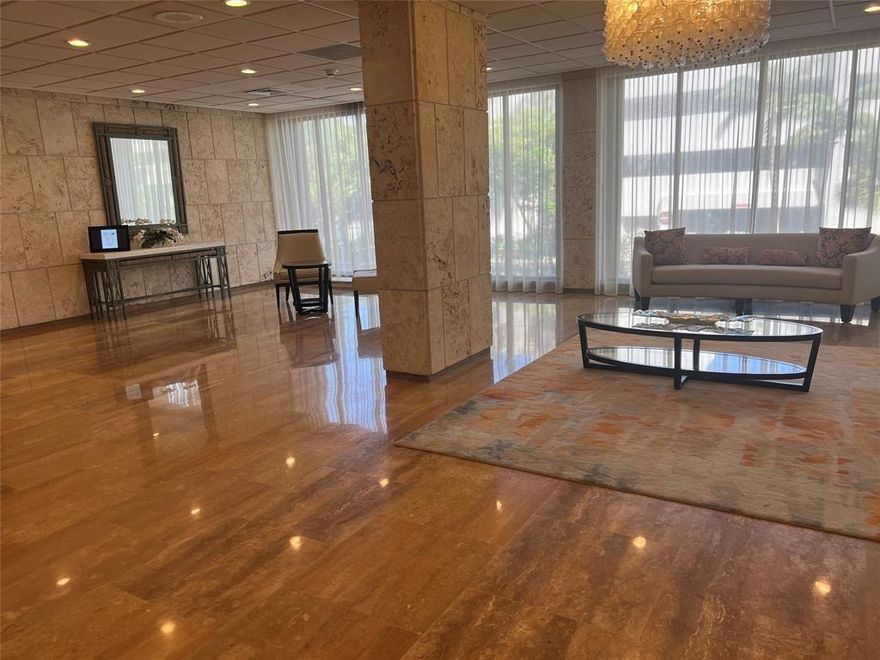 Affordable resort style beach area living. This studio overlooks the ocean and the intracoastal and is so close to everything downtown Hallandale! Secure building with guard and valet. Lots of amenities including tennis, putting green, billiards, exercise and more. On site restaurant, convenience and liquor store, atm and more. Clean and updated with a walk in closet. Fully furnished, available for December move in. Patio views can see the ocean and intra. Murphy bed folds easily up for more living space. Cable and wi-fi included.