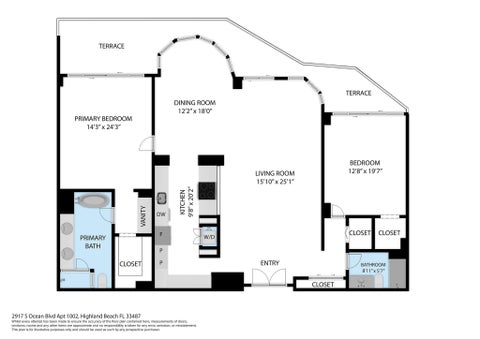 Tiny photo for 2917 S OCEAN Boulevard #1002, Highland Beach, FL 33487 (MLS # B26084240)