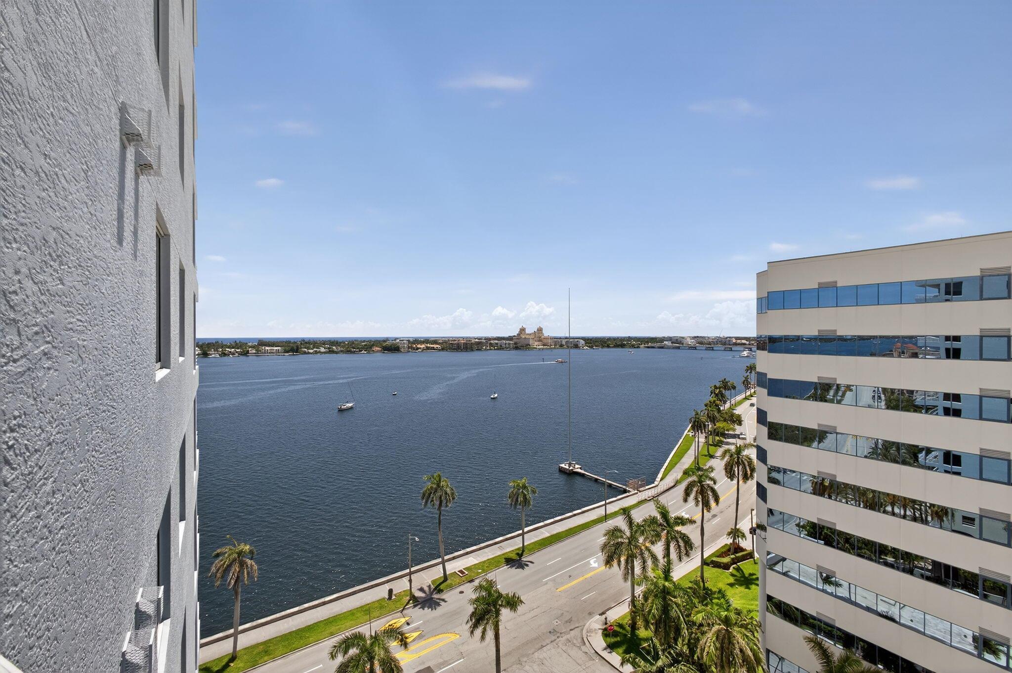 This waterfront residence directly off Flagler Drive with a rarely available southeast sunset view of the beautiful intracoastal has everything you need to live the Florida lifestyle! Every single room in this luxurious condo has an amazing water view! Very lightly lived in for only a few days a year unit 1217 is in pristine turnkey condition. Sleek kitchen with granite countertops, light and bright living space, walk-in closet, extra storage, and in unit washer and dryer this fully furnished unit has everything you need whether you want to vacation or live like you're on vacation permanently. The amenities at The Slade include a private fitness center, 24 hour manned front desk, valet parking, 2 heated infinity pools, hot tub, sauna, business center, and club room!