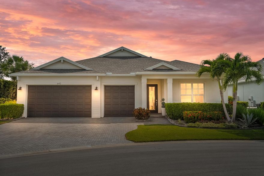 Welcome to this stunning Venice floor plan in Veranda Preserve. This home delivers an unparalleled living experience that is beyond brand new. The exceptional home is situated on a premium, serene lake lot with meticulous upgrades; over $120,000 in custom, high-end add-ons. For the perfectionist, this home is truly a turn-key masterpiece.Step inside Next Gen Smart House to discover a home designed for modern luxury & convenience. Gourmet chef's kitchen features natural gas. Throughout home are designer lighting & fans, 5.25'' base moldings, custom mill work elevate throughout. Crown molding uplifts the family living space. Enjoy ultimate comfort & privacy with premium plantation shutters, screened lanai with remote-controlled sun shade. The outdoor space is a dream, features expanded lanai