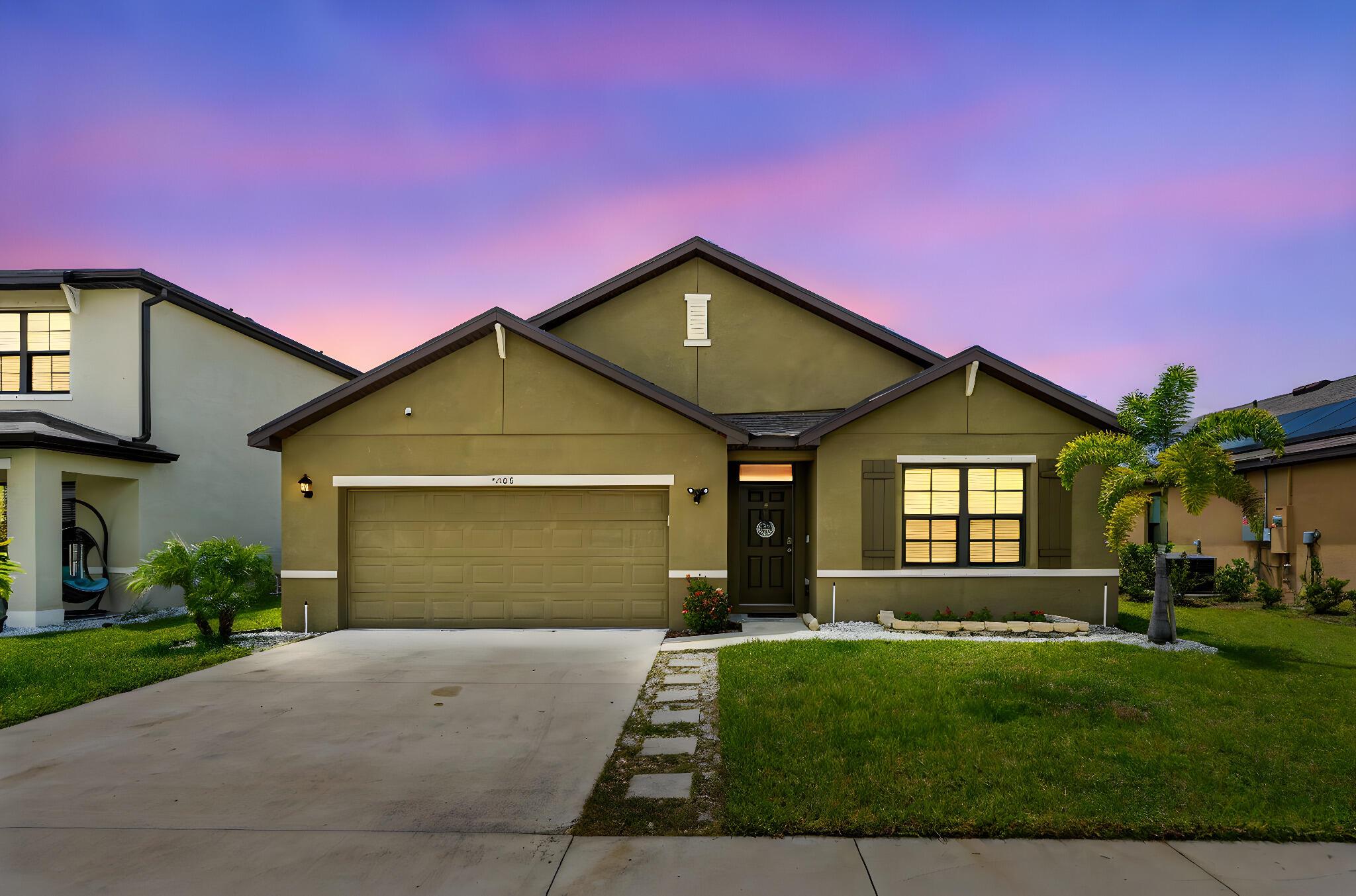 Beautifully designed 4-bedroom, 2-bath, w/ over 1,900 SF and two car garage! This home offers modern living in a charming community. Featuring an open-concept layout, this home is perfect for entertaining and everyday comfort. The split floor plan ensures privacy, while the spacious primary suite includes a walk-in closet, a secondary closet, a step-in shower, and dual sinks for added convenience. You love the fenced yard and covered back porch that is perfect for entertaining. Amenities include a pool, playground, fenced-in dog park, and picnic area. Plus, with easy access to major highways, commuting is a breeze. Don't miss the opportunity to call this incredible home yours!