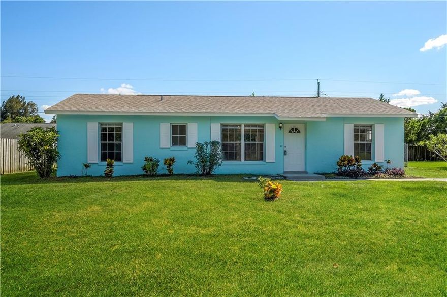 3 Bedroom/2 Bath Single Family CBS Home in the Vero Beach Highlands Community.  1,222 sqft of Living Area.  New Roof, New Paint, Updated Cabinets, New Granite Counter tops, New Vinyl Plank Flooring and Much More!