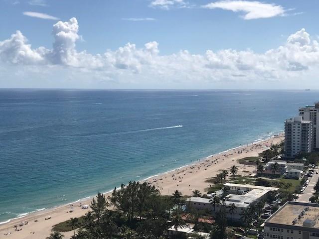 Jaw dropping views of the Ocean, City & Intracoastal! Total remodel w/extended kitchen, new appliances, half bath on main level and gorgeous main bedroom w/double sink vanity, modern deep tub, separate shower enclosure, two walk-in closets, frosted barn doors, two sliders lead to over-sized balcony - definitely a must see! You're just steps away from the multi-million $ recreation center right on the sand featuring 2 pools, 2 state of the art fitness centers, snack bar overlooking beach serving hot/cold fare Mon-Sun, bartended bottle club lounge, card rooms, teen game room, BBQ's & picnic tables on the beach and much more!