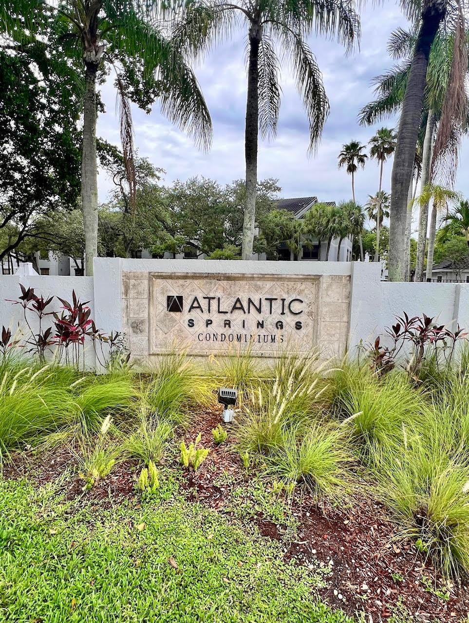 Beautifully updated 2-bedroom, 2-bathroom condo located in a gated community, in the heart of Coral Springs. This second floor bright and spacious unit features serene water views, a modern kitchen with granite countertops, stainless steel appliances, and a convenient in-unit washer and dryer. Enjoy your morning coffee or evening breeze on the private balcony, which also includes an additional outdoor storage closet. Atlantic Springs offers resort-style amenities including ample parking, a clubhouse, 2 pools, an equipped gym, a tennis court, barbecue grills, and a car washing area. Plus, it is ideally located just 0.2 miles from a house of worship, with easy access to shops, parks, dining, and the Sawgrass Expressway. 650 Min Credit Score for all applicants.