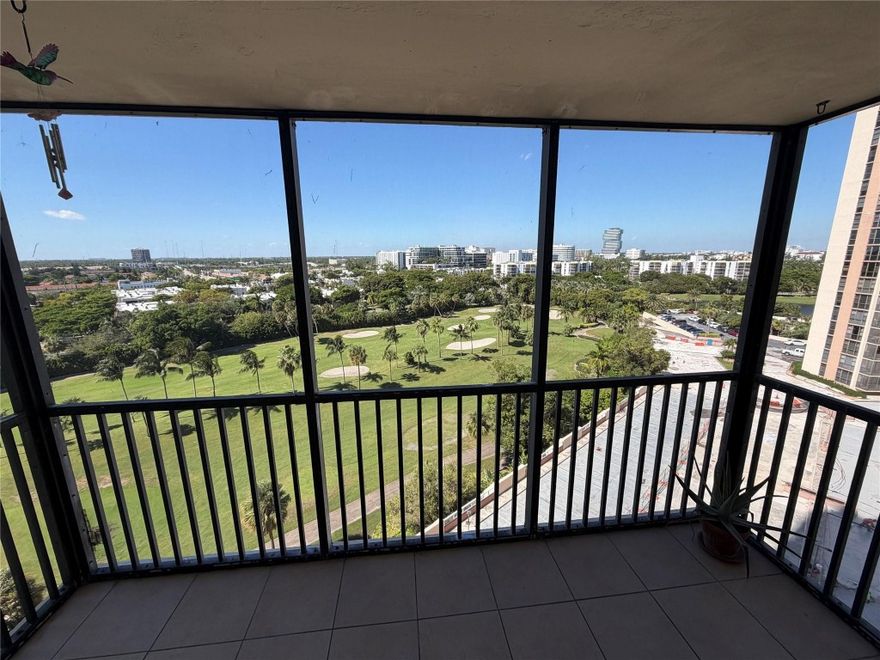 DON’T MISS THIS OPPORTUNITY! BEAUTIFUL 11th FLOOR, OVERSIZED ONE BEDROOM WITH STUNNING VIEWS OF THE TURNBERRY GOLF COURSE, LOCATED IN THE HEART OF AVENTURA! Just minutes from Aventura Mall, fine dining, the beach, major highways, and more. This residence offers the perfect blend of space, comfort, and convenience. Enjoy 24-hour security, covered garage parking, and a full range of resort-style amenities. Cable and internet are included in the maintenance fees. All ages welcome! No leasing allowed during the first year of ownership.