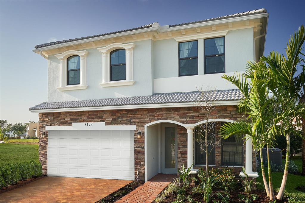 FURNISHED MODEL HOME NOW AVAILABLE. The Sinclaire is a stunning 2-story home with designer upgrades throughout. A striking gourmet kitchen with quartz countertops with a cozy dining area with lanai access. The expansive great room is the ideal entertaining area with 16' sliding glass doors to the lanai. The owner's suite is the perfect retreat from the large walk in closet, ultra spa bath, to the private balcony. Coral Lago is a gated community with clubhouse equipped with a gym, catering kitchen and a multi-purpose room, pool and spa with a tot lot.