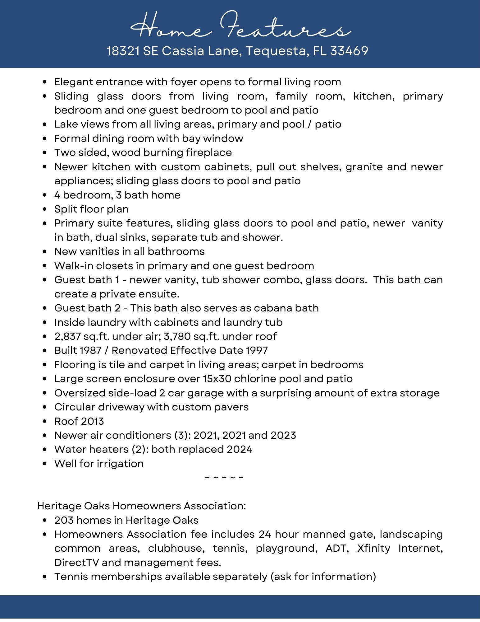 HERITAGE OAKS - Residential