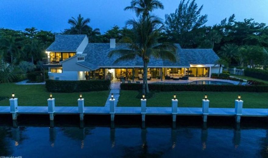 NEW WATERFRONT HOME LOCATED ON SECLUDED DRIVE FACING NATURE PRESERVE. DEEDED BEACH ACCESS EASILY ACCESSIBLE BY WALKING OR GOLF CART (INCLD). FULLY FURNISHED HOME. HURRICANE DOORS\WINDOWS. OVERSIZED 3-CAR GARAGE. POOLSIDE CABANA (FULL) BATH & OUTSIDE SHOWER, BAR W/ FRIDGE, OUTSIDE BBQ W/ GAS GRILL OVERLOOKING PRIVATE FREE-FORM POOL. 108' DOCK TO ACCOMMODATE A YACHT UP TO 154' ON DEEP-WATER CANAL. THIS HOME IS A MUST SEE!