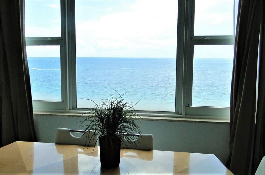 RENTAL INCOME PROPERTY: 2BED/2BATH CONDO, DIRECT OCEAN FRONT VIEW. RENT AS MUCH OR AS LITLLE AS DESIRED. HOTEL PROGRAM AVAILABLE. GREAT SOUTHEAST VIEW OF OCEAN AND GAREDEN/POOL. LOCK-OFF: RENT AS A 2 BEDROOM OR 1 BEDROOM + HOTEL ROOM; TWO ENTRANCE DOORS. IMPACT WINDOWS IN ENTIRE BUILDING. RENT IMMEDIATELY AS OFTEN AS YOU LIKE OR USE AS OFTEN AS YOU WISH. AMENITIES: OCEAN FRONT HEATED POOL NEXT TO TIKIBAR, CASA CALABRIA RESTAURANT, DAY SPA/SALON, COFFESHOP AND REAL ESTATE OFFICE. MAINTENANCE INCLUDES: WIFI, CABLE, TOWELS AND LOUNGE CHAIRS, VALET PARKING, AC COOLANT, HOT WATER++. NO MINIMUM TIME RENTAL RESTRICTIONS. PLEASE SEE PHOTOS.