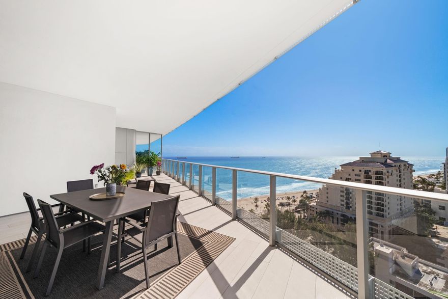 Experience the height of coastal sophistication at Paramount Fort Lauderdale, where Unit 1603 offers a masterclass in modern oceanfront living. Arrive via your private elevator into a meticulously refreshed sanctuary where the Atlantic Ocean serves as a living backdrop. This 2-bedroom, 2.5-bathroom residence is defined by floor-to-ceiling glass, flooding every room with panoramic views of the turquoise Ocean and the shimmering City Skyline. No detail was spared in this designer home, featuring high-end porcelain flooring, custom architectural ceilings, and a chef’s kitchen with sleek cabinetry and elite appliances. Complete with a climate-controlled storage cage. Seize this pristine residence and own the best of the beach. Schedule a private showing today!