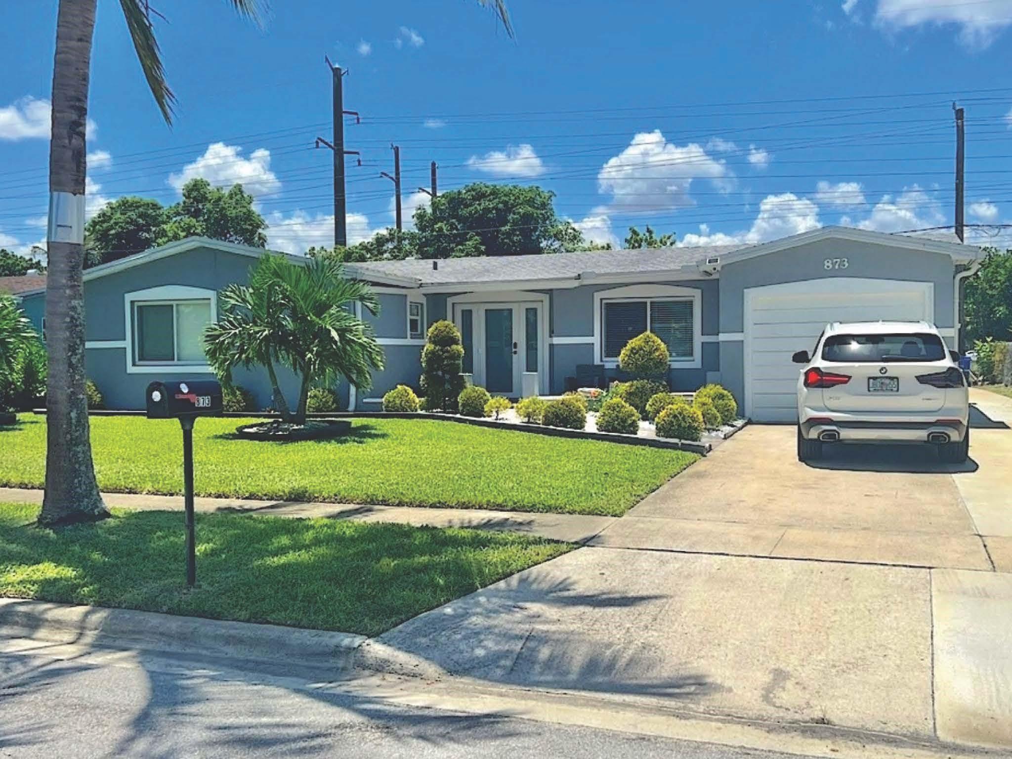 NO HOA – Move-In Ready! Renovated 4-bed, 2-bath home with brand-new kitchen, stainless steel appliances, and beautiful flooring throughout. Enjoy a private screened pool with recent Diamond Brite finish, perfect for relaxing or entertaining. Bathrooms fully updated with sleek glass shower doors. Major Upgrades include
2023 hurricane impact windows/doors, 2022 Roof, 2022 A/C, 2022 tankless water heater. Abundant natural light with high-end window treatments. Property boasts mature fruit trees avocado, coconut, ackee, apple, mango & much more. Truly move-in ready with no HOA!