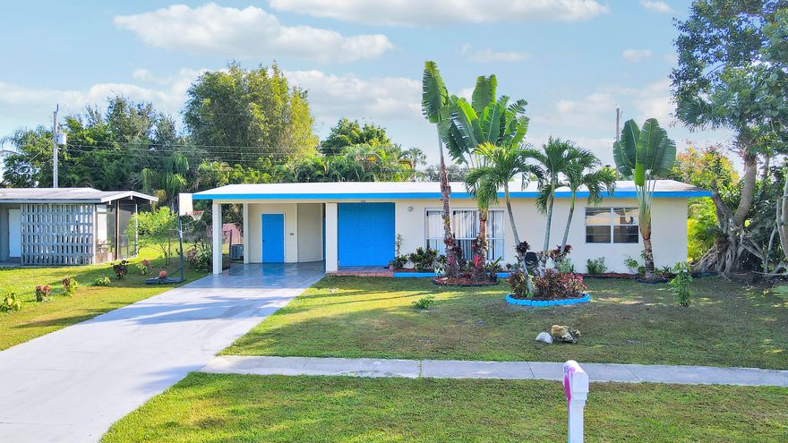 Don't miss this opportunity to own in Sandpiper Bay, one of Port St. Lucie's most desirable communities. This centrally located home is close to shopping, dining, and everyday convenience. All bedrooms feature vinyl flooring. the A/c was installed in 2020, and the roof is less than five years old.

the property is equipped with solar panels, offering energy efficiency and cost savings. Enjoy a spacious backyard with a shed and a sunroom, providing additional living and storage space.